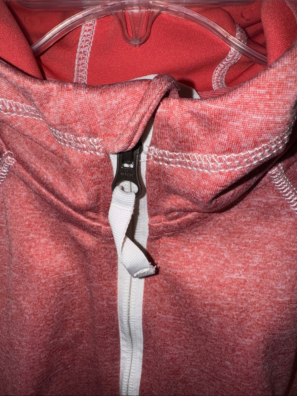 Harley‑Davidson Heathered Coral Full‑Zip Hooded Jacket - Picture 3 of 8